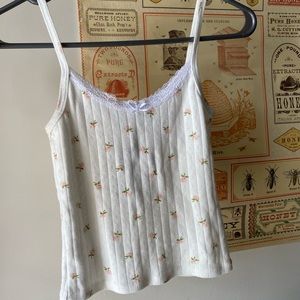 Brandy Melville floral tank top